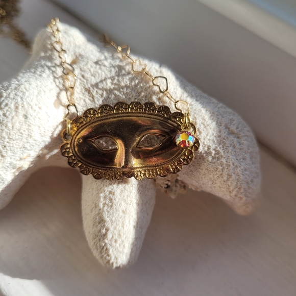 Vintage mask necklace rare - Picture 5 of 8